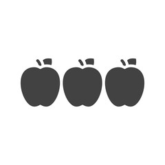 Apples icon vector image. Suitable for mobile apps, web apps and print media.