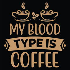 Coffee Typography T Shirt Design Vector 