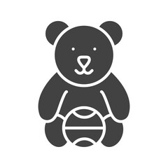 Bear Performing icon vector image. Suitable for mobile apps, web apps and print media.