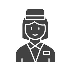 Bellhop icon vector image. Suitable for mobile apps, web apps and print media.
