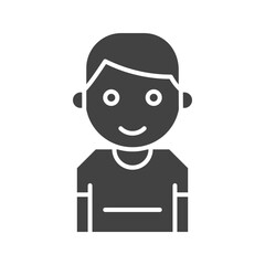 Boy Standing icon vector image. Suitable for mobile apps, web apps and print media.