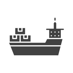 Obraz premium Cargo Ship II icon vector image. Suitable for mobile apps, web apps and print media.
