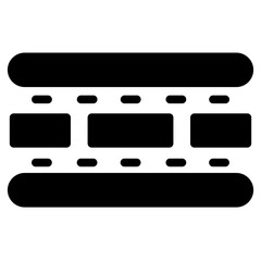 Film Camera Carbon Glyph Icon