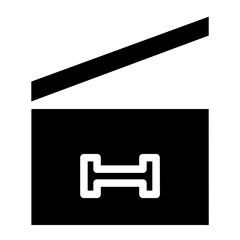 Film Movie Theater Glyph Icon
