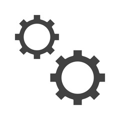 Cogwheel icon vector image. Suitable for mobile apps, web apps and print media.