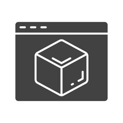 Cubic Design icon vector image. Suitable for mobile apps, web apps and print media.