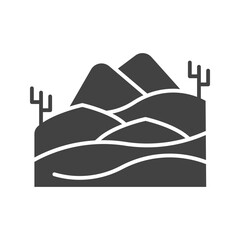 Desert icon vector image. Suitable for mobile apps, web apps and print media.