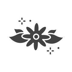 Flower icon vector image. Suitable for mobile apps, web apps and print media.