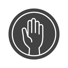 Halt icon vector image. Suitable for mobile apps, web apps and print media.