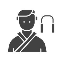 Karate icon vector image. Suitable for mobile apps, web apps and print media.