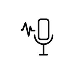 Recording Icon &ndash; sleek and modern design symbolizing voice, audio, and creativity. Ideal for apps, podcasts, media projects, or branding that captures sound with clarity and style