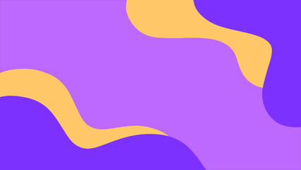 Aesthetic background with waves of purple and pastel yellow