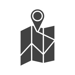 Map icon vector image. Suitable for mobile apps, web apps and print media.