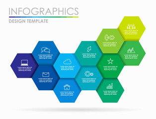 Plakat Infographic design template with place for your data. Vector illustration.