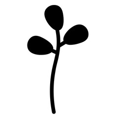 Leaves Nature Plant Glyph Icon