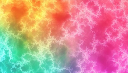 Abstract rainbow pattern with luminous veins.