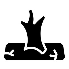 Tree Nature Ground Glyph Icon
