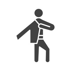 Putting on Shirt icon vector image. Suitable for mobile apps, web apps and print media.