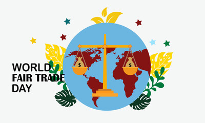 World Fair Trade Day Social Media White Background