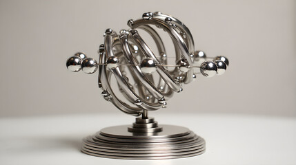 Designer kinetic magnetic fidget sculpture