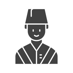 Turkish Man icon vector image. Suitable for mobile apps, web apps and print media.