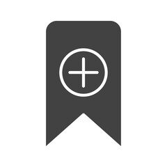 Add Bookmark icon vector image. Suitable for mobile apps, web apps and print media.