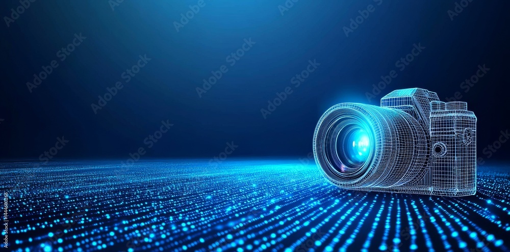 Poster innovative camera systems are demonstrated alongside digital features in a technologically advanced 