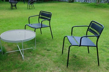 chairs in the garden