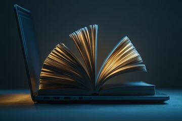 Pages of a book flipping quickly in a simple setting to show reading happening