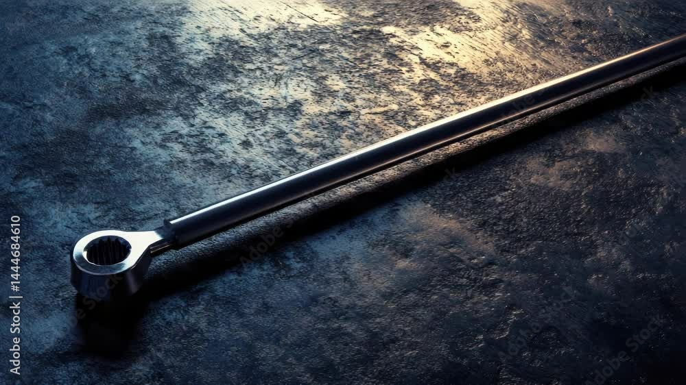 Aufkleber a pair of wrenches resting on a table, ready for use