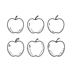 custard apple hand drawn vector illustration minimal design