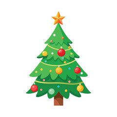 Christmas Tree Vector Illustration
