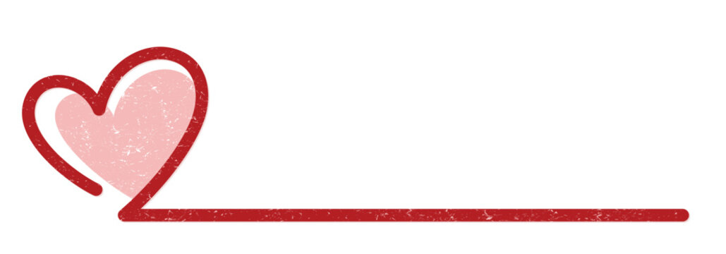 The one line symbol of a red heart.
