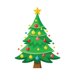 Christmas Tree Vector Illustration