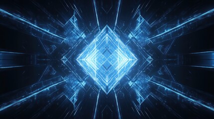 Abstract light, digital, geometric design