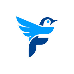 F Bird Logo Vector Art, Icons, and Graphics for Free Download