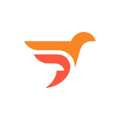 F Bird Logo Vector Art, Icons, and Graphics for Free Download