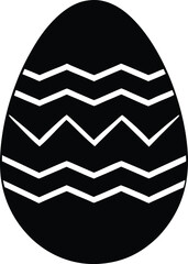 Easter Egg Silhouette Icon