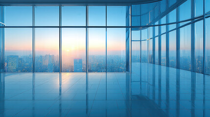 Modern Cityscape Office Interior