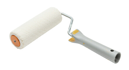 Isolated Paint Roller with Handle