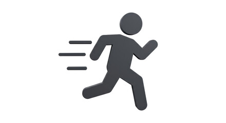 Isolated Running Man Icon
