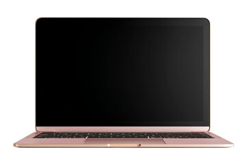 Laptop display setup at home office space