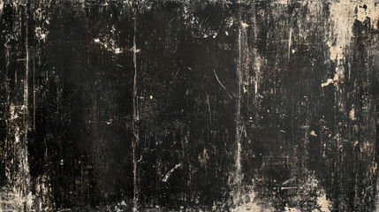 Obraz premium Detailed grunge wall texture featuring dark monochrome tones with visible wear and scratches