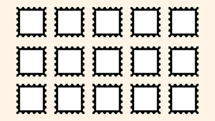 Fun scallop and zigzag borders pack — hand drawn squiggle frames, retro groovy squares, vibrant wavy outlines, perfect for stickers and prints.