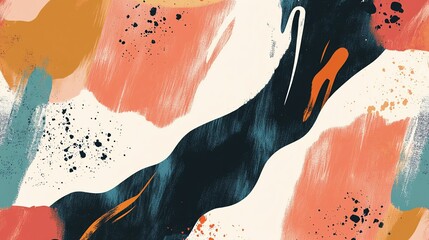   Abstract art print.
