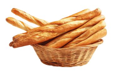 Fresh bread sticks bakery food cozy close-up