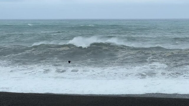 Large Waves Crash Ashore In Japan As Typhoon Lan Approaches - Lan