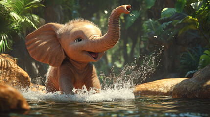 Jungle Baby Elephant
