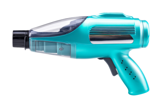 Innovative toy gun design studio shot