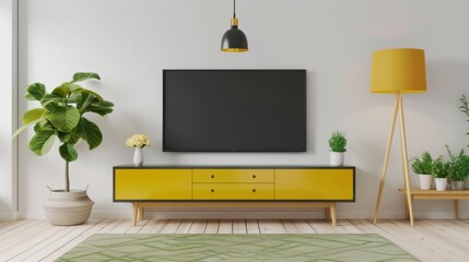 The modern living room decor